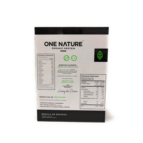 Image of Proteína orgánica One Nature Vainilla, Chocolate, Mocha – 1.3 kg