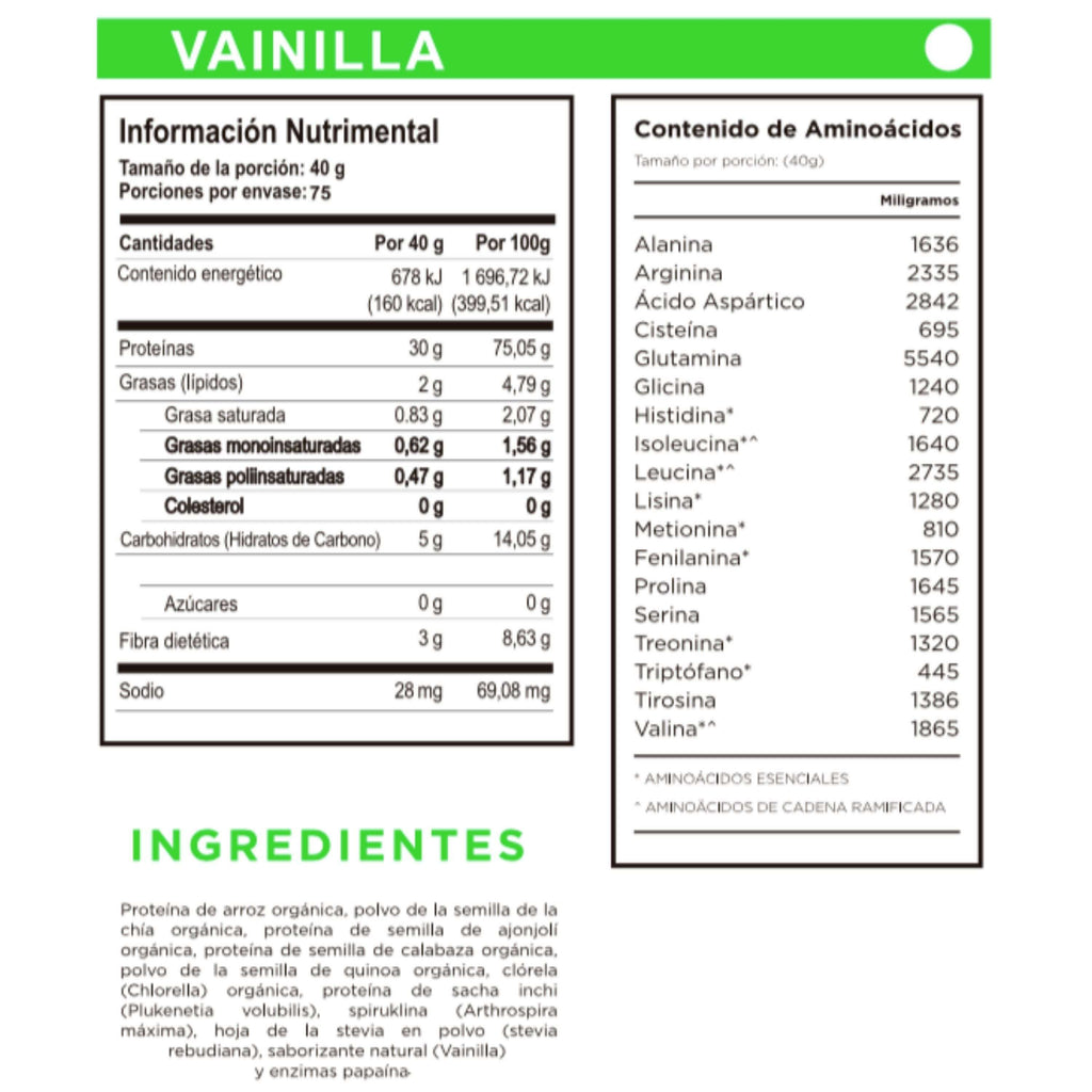 Proteína orgánica One Nature Vainilla, Chocolate, Mocha – 3kg - One Nature Organic