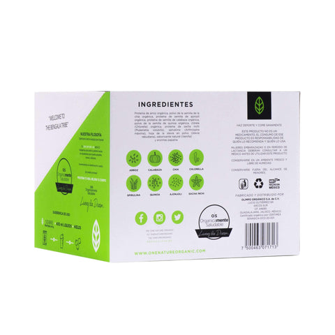 Image of Proteína orgánica One Nature en sobre de Chocolate (25 piezas) - One Nature Organic
