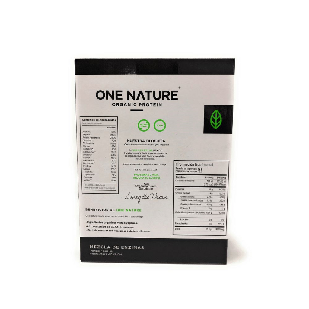 Proteína orgánica One Nature sabor natural – 1.3 kilogramos