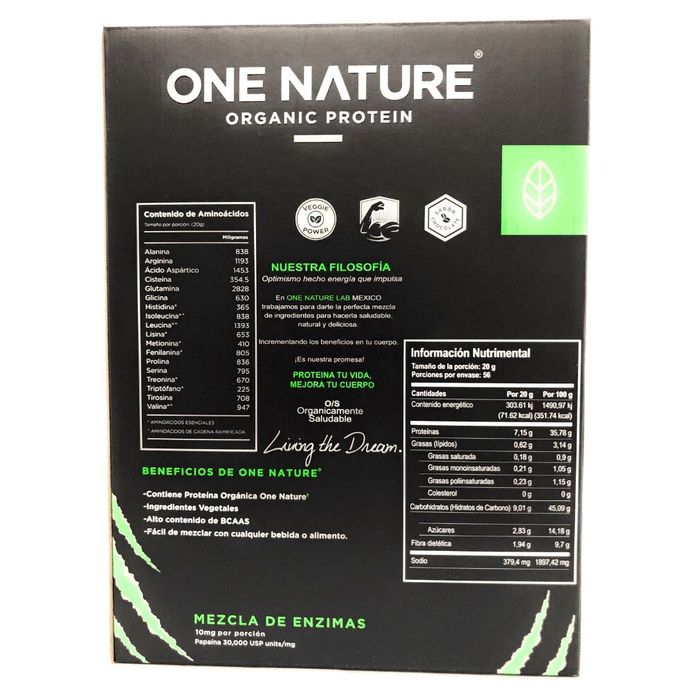 Proteína orgánica One Nature Mass Gainer – 1.12 kilogramos - One Nature Organic
