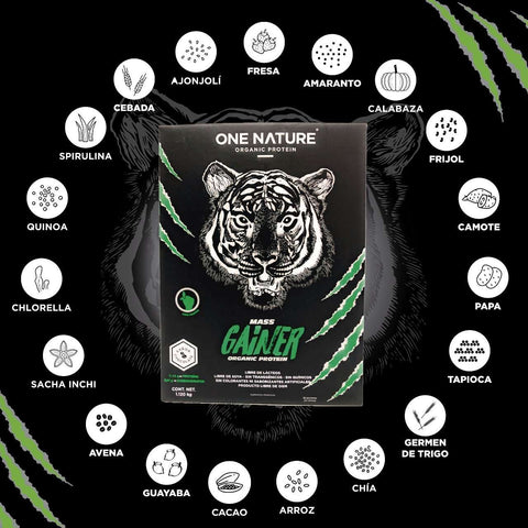 Image of Proteína orgánica One Nature Mass Gainer – 1.12 kilogramos - One Nature Organic